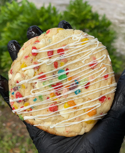 Fruity Pebbles n Milk Big Azz Cookies