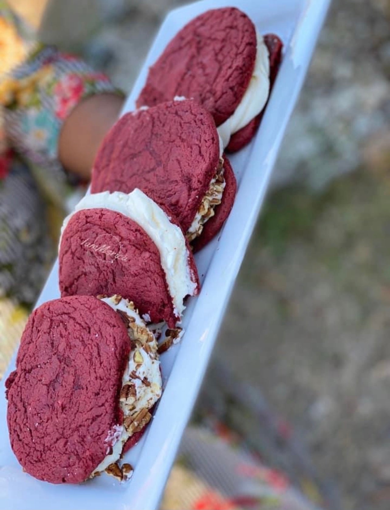 Red Velvet Cream Pies